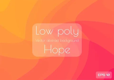 Low poly orange abstract background. Geometric triangulation consisting of Stock Illustration