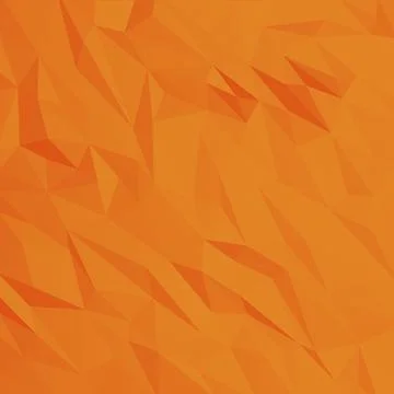 Low poly orange background, chaos concept. Stock Photos