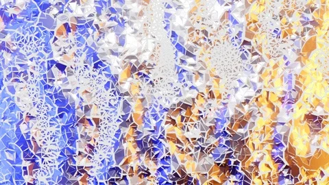 Low poly paper ruffle background with contrast highlighting around the edges 動画素材 278820687