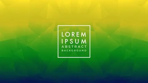 Low poly pattern vector illustration in yellow green color gradient. Abstra.. Stock Illustration