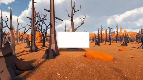 Low poly planet Earth white landscape background sustainable development Ec.. Stock Illustration