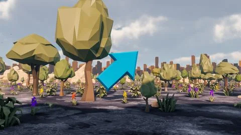 Low poly planet Earth white landscape background sustainable development Ec.. Illustrazione stock