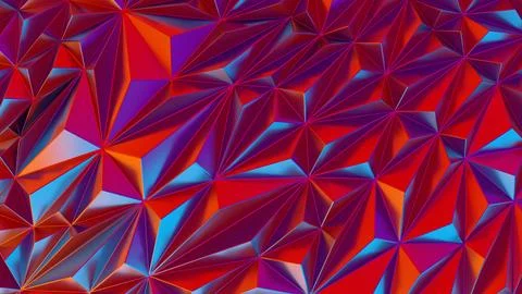 Low poly polygonal pattern. Iridescent shiny background abstract Stock Illustration