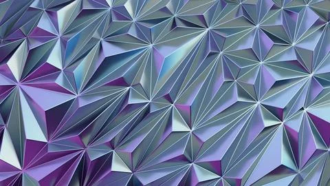 Low poly polygonal pattern. Iridescent shiny background abstract Stock Illustration