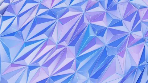 Low poly polygonal pattern. Iridescent shiny background abstract Stock Illustration