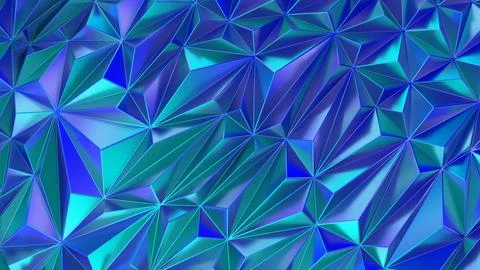 Low poly polygonal pattern. Iridescent shiny background abstract Stock Illustration
