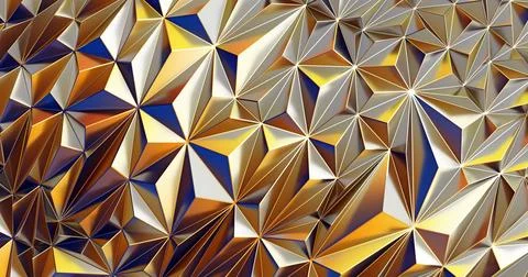 Low poly polygonal pattern. Iridescent shiny background Stock Illustration
