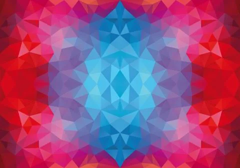 Low poly seamless vector pattern Stock Illustration