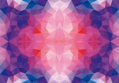 Low poly seamless vector pattern Stock-Illustration