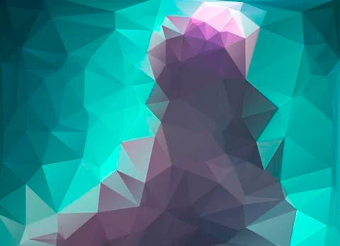 Low poly shaped violet blue background Ilustração Stock