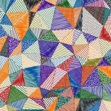 Low poly sketch background. Amazing square pattern. Charming abstract backg.. Stock Illustration