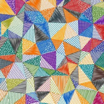 Low poly sketch background. Appealing square pattern. Classy abstract backg.. Stock Illustration