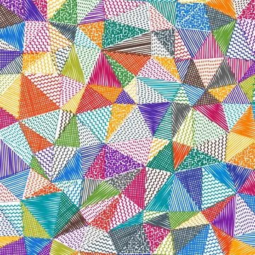 Low poly sketch background. Artistic square pattern. Stylish abstract backg.. イラスト素材