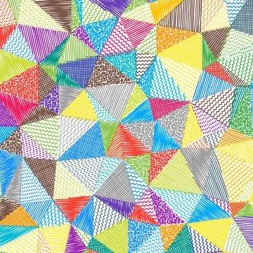 Low poly sketch background. Artistic square pattern. Superb abstract backgr.. Ilustração Stock