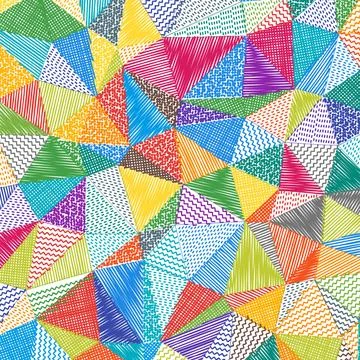 Low poly sketch background. Artistic square pattern. Trendy abstract backgr.. Illustrazione stock