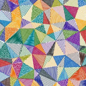 Low poly sketch background. Astonishing square pattern. Captivating abstrac.. Stock Illustration