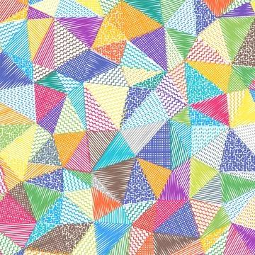 Low poly sketch background. Attractive square pattern. Charming abstract ba.. イラスト素材