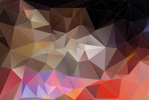 Low poly style illustration Stock Illustration