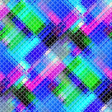 Low poly style seamless pattern. Tileable image. Small squares with glass e.. Stock Illustration