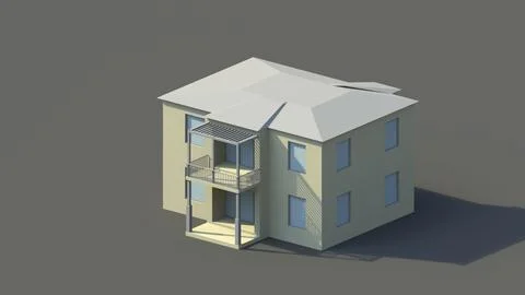 Low Poly Summer Cottage 3D Model
