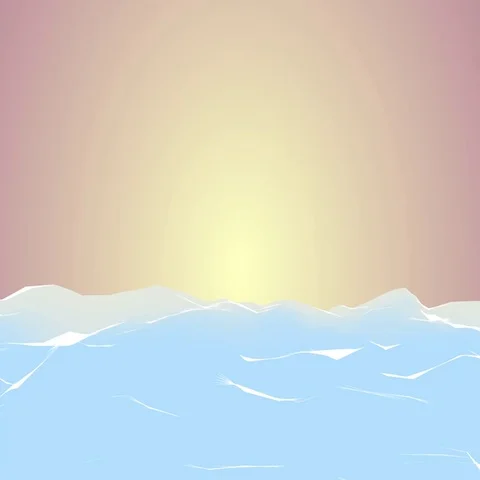 Low Poly Sunset Stock Footage 69547067