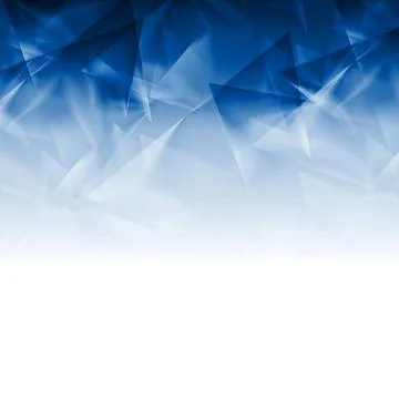 Low poly tech brochure design Low poly tech brochure blue design. Geometri... Foto stock