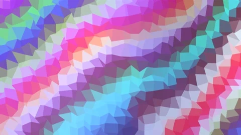 Low poly triangle colorful gradient abstract background animation Stock Footage 204038595
