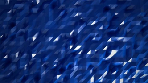 Low poly triangle pattern loop, abstract wavy surface -4k Stock Footage 77512561