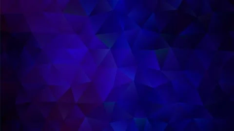 Low Poly Triangles in Dark Ultra Marine Stock-Illustration