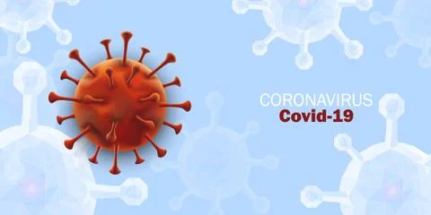Low Poly Triangular Polygonal Virus Strain Model of Novel Coronavirus Stock Illustration