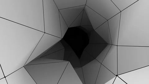 Low poly tunnel animation. Stock Footage 127242068