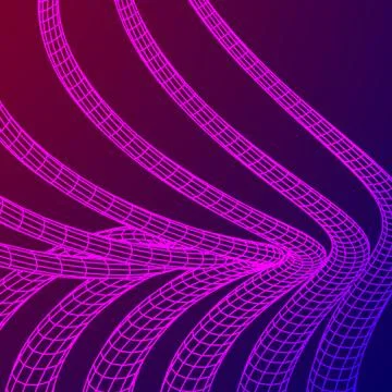 Low poly vein or wire wireframe mesh background. Stock Illustration