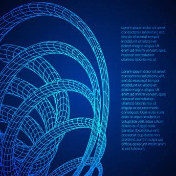 Low poly vein or wire wireframe mesh background. Illustrazione stock