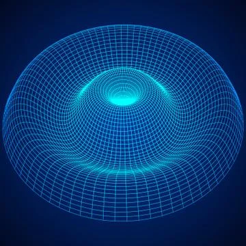 Low poly wave or ripple wireframe mesh background. Illustrazione stock