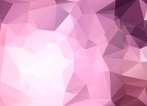 Low poly white and pink 스톡 일러스트
