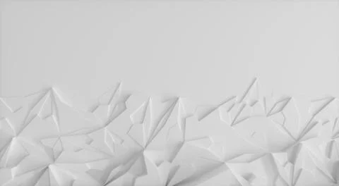 Low poly White Ice Background with Horizontal free space Stock Illustration