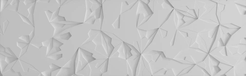 Low poly White Ice Block Background Panoramic Banner Stock-Illustration