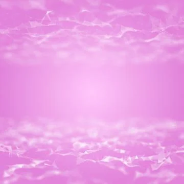 Low-poly white triangles on pink background Stock Illustration