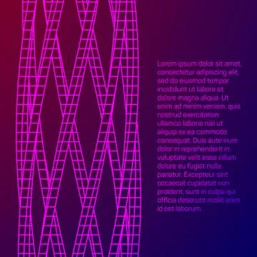 Low poly wireframe mesh background. Ilustración de archivo