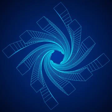 Low poly wireframe mesh background. Stock Illustration