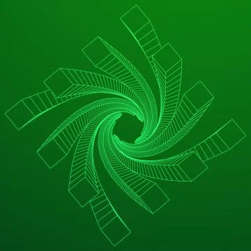 Low poly wireframe mesh background. Stock Illustration