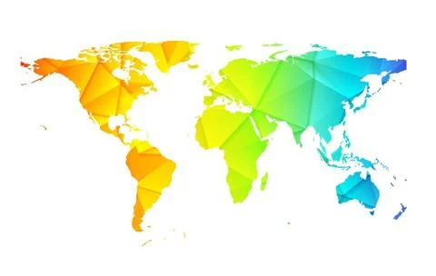 Low poly world earth map abstract background Low poly world earth map abst... Foto stock