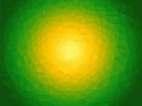 Low poly yellow green texture background Illustrazione stock