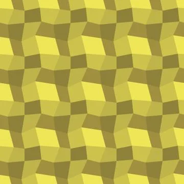 Low poly yellow pattern. Seamless background Stock Illustration
