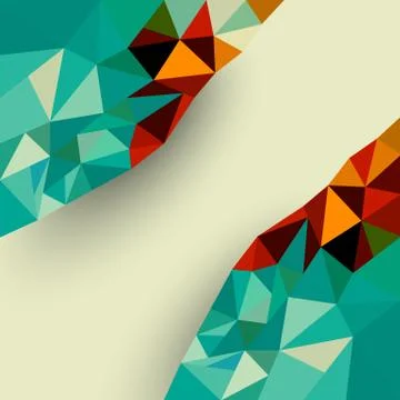 Low polygon abstract background vector design Stock Illustration
