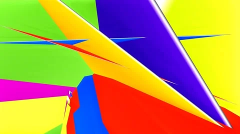 Low polygon geometric abstract motion background Stock Footage