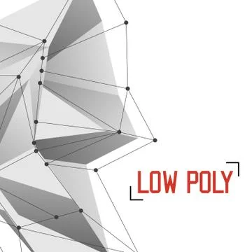 Low Polygon Geometry Vector Background Stock Illustration
