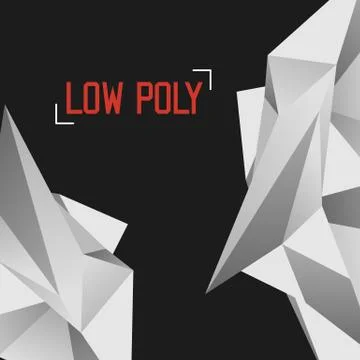 Low Polygon Geometry Vector Background Stock-Illustration