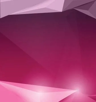 Low polygon pink and purple background Stock Illustration