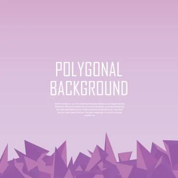 Low polygonal background with sharp purple elements. Infographics or Stock Illustration